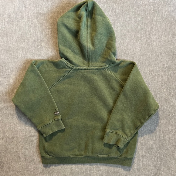 Vintage Columbia jacket boys youth small green large logo hoodie sweatshirt Y2K - Picture 5 of 10